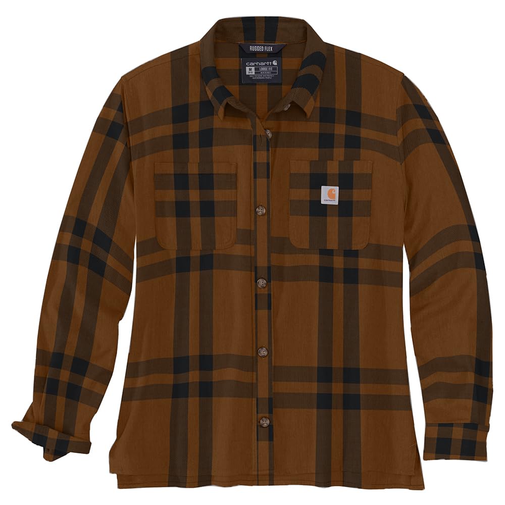 Carhartt Damen Rugged Flex Loose Fit Midweight Flannel Shirt