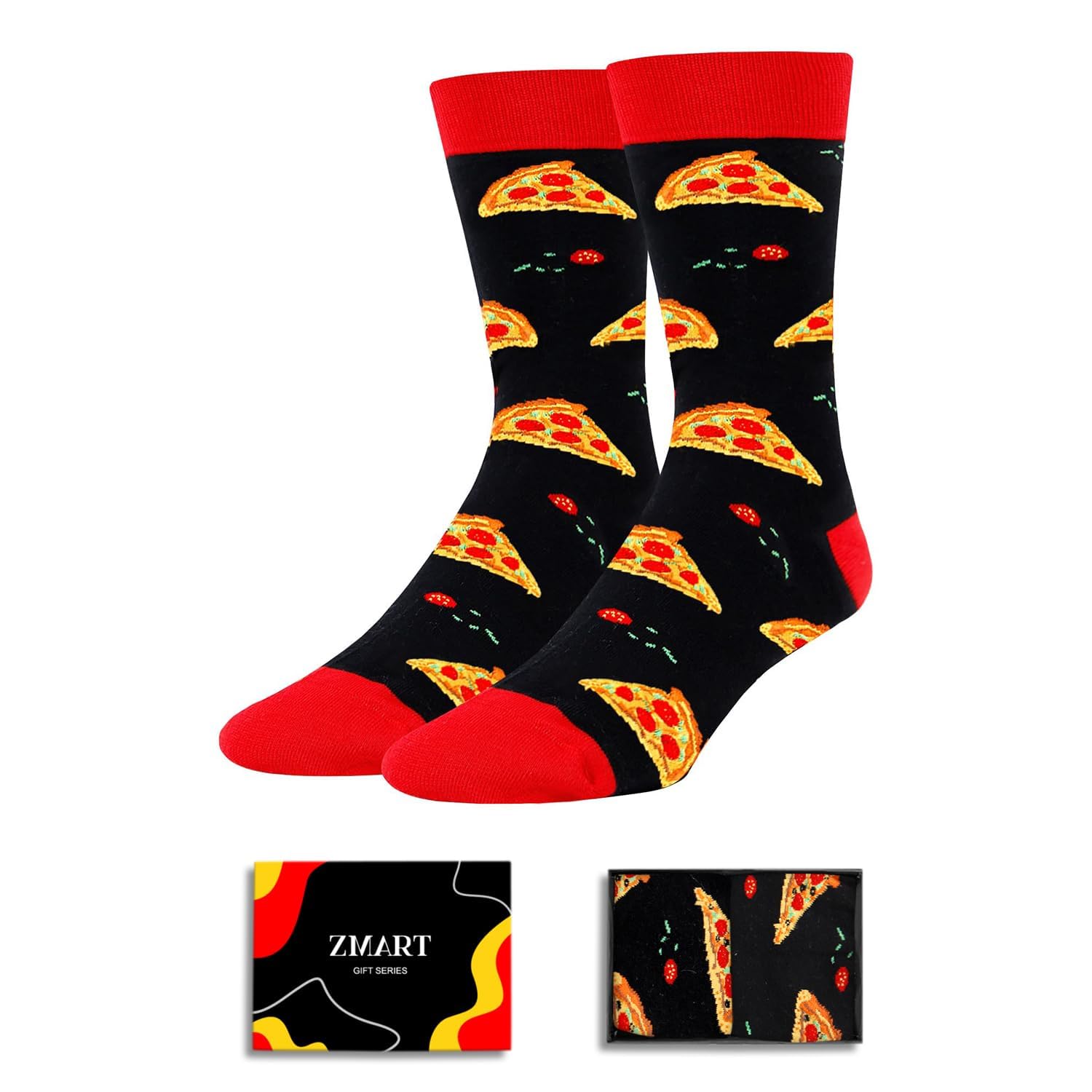 Funny Food Socks - Men Food Gifts, Bacon Taco Pizza Burger Socks, Teen Valentine Gifts