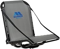 Millennium Marine B100 Gray Boat Seat - ComfortMax Foldable Aluminum Chair, UV Mildew Resistant for Fishing Boats