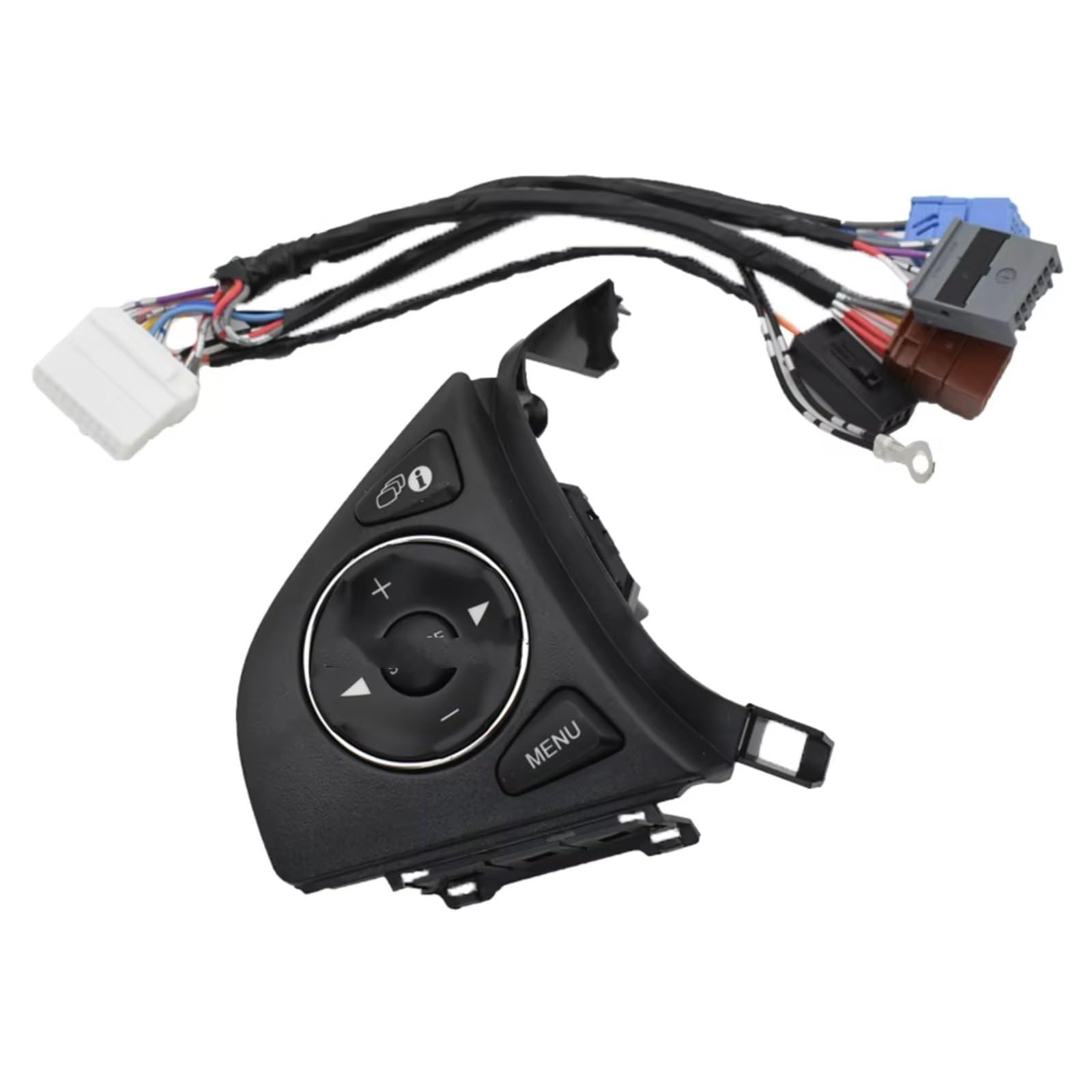 Compatible Con Fit 2015-2018 Interruptor De Audio Control Remoto Control De Crucero Botones Controles Del Volante Interior Del Automóvil Piezas volante(Left-wire)