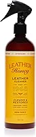 Leather Honey Leather Cleaner Spray with UV Protectant: Non-Toxic, USA-Made, Cleans & Protects Leather, Faux, Vinyl, Car Seats, Furniture, Shoes (Safe for All Colors)