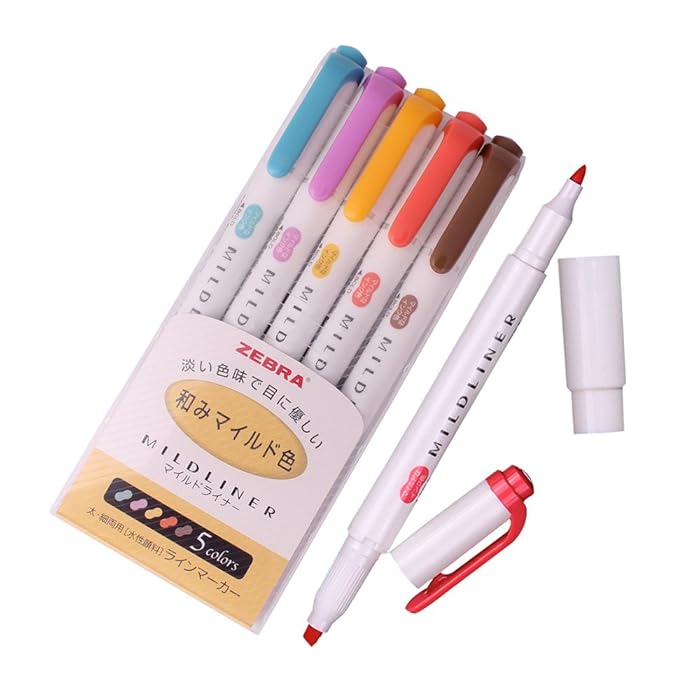 Buy Zebra Mildliner Soft Color DoubleSided Highlighter Pens Deep, Warm