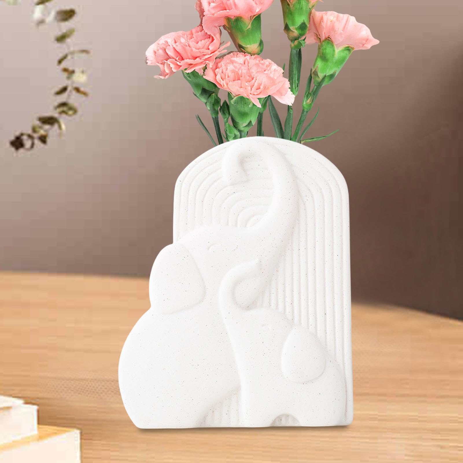 象の形の陶器花瓶 Amazon.co.jp: 象のセラミック花瓶、象の花瓶の家の装飾 | ゾウの