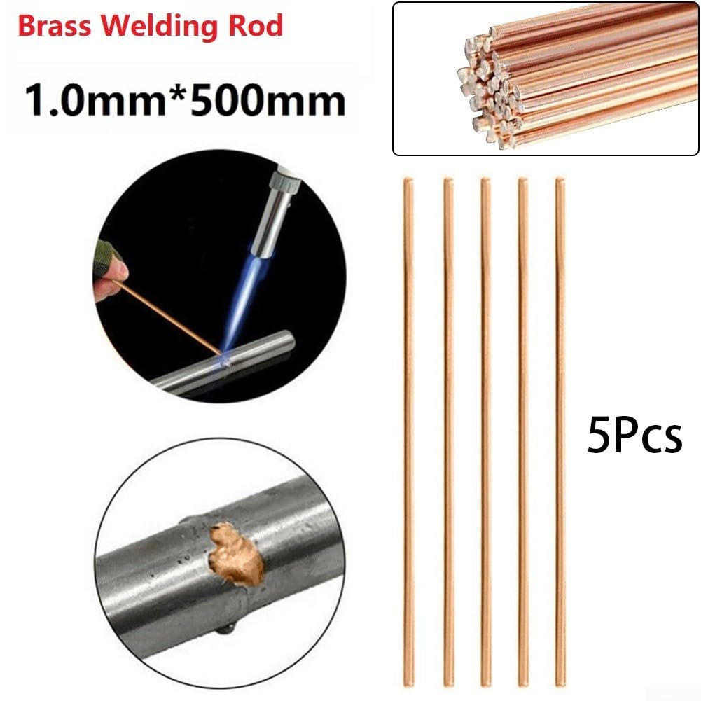 Fil Soudure Basse Température 20 Tiges Soudure Laiton 2mm X 250mm - Pour Soudage Cuivre, Fer, Acier Sans Poudre Flux Soudure