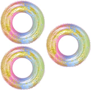 Toyvian 2 Pçs Anéis De Natação Para Adultos Acessórios De Praia Piscina Inflável Para Adultos Anéis De Verão Praia Lago Anel De Natação Confete Tubo Flutuador Moda Piscina Flutua Objeto