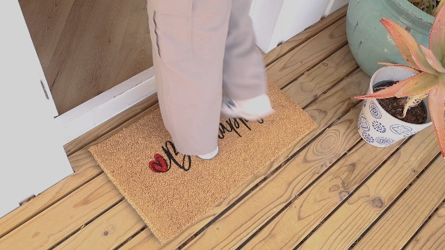 Relaxdays Paillasson Coco, Motif Voilier, Tapis D'entrée Extérieur & Intérieur, Maritime, L X P 60 X 40 Cm, Bleu/nature - Maison