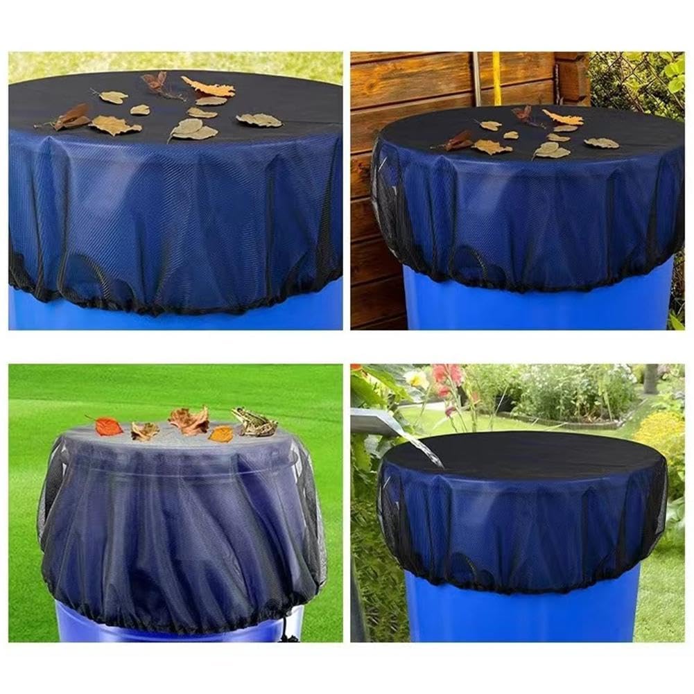 Copertura In Rete Per Barile Di Pioggia, Copertura In Rete Per Secchio Da 80/95/100 Cm Di Diametro Con Fascia Elastica, Protezione Per Secchio Di