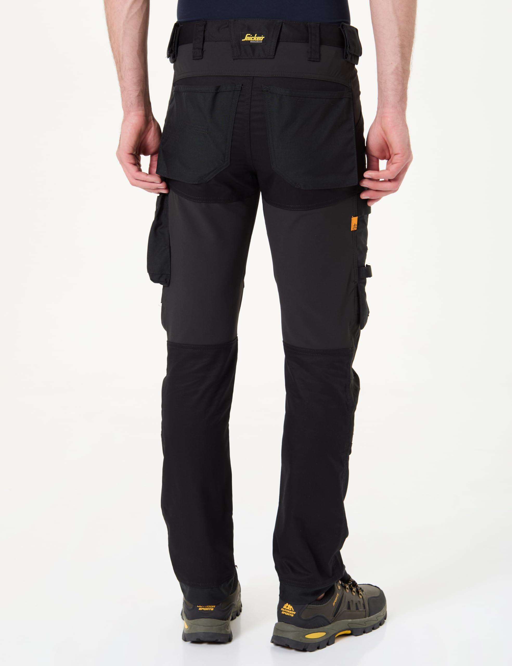 Snickers Workwear AllroundWork, 6341, Slim Fit, Pantaloni da Lavoro con pratiche Tasche, Nero, 52