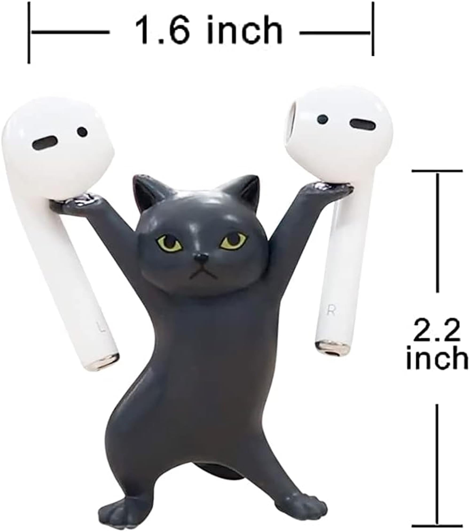Cute Stuff Home Decor Fun Kitty Decoration for Desk Shelf Magnetic Dance Cat ...