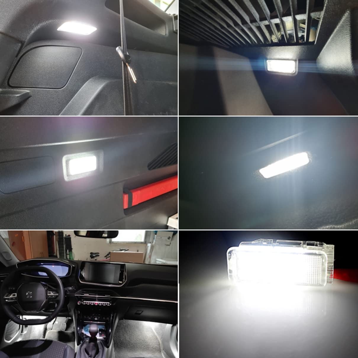Led Interno Portaoggetti Luce Bagagli Lampada Per Peugeot 206 207 301 2008 3008 307 308 408 508 5008 607 806 807 Numero Parte # 6362N6  34
