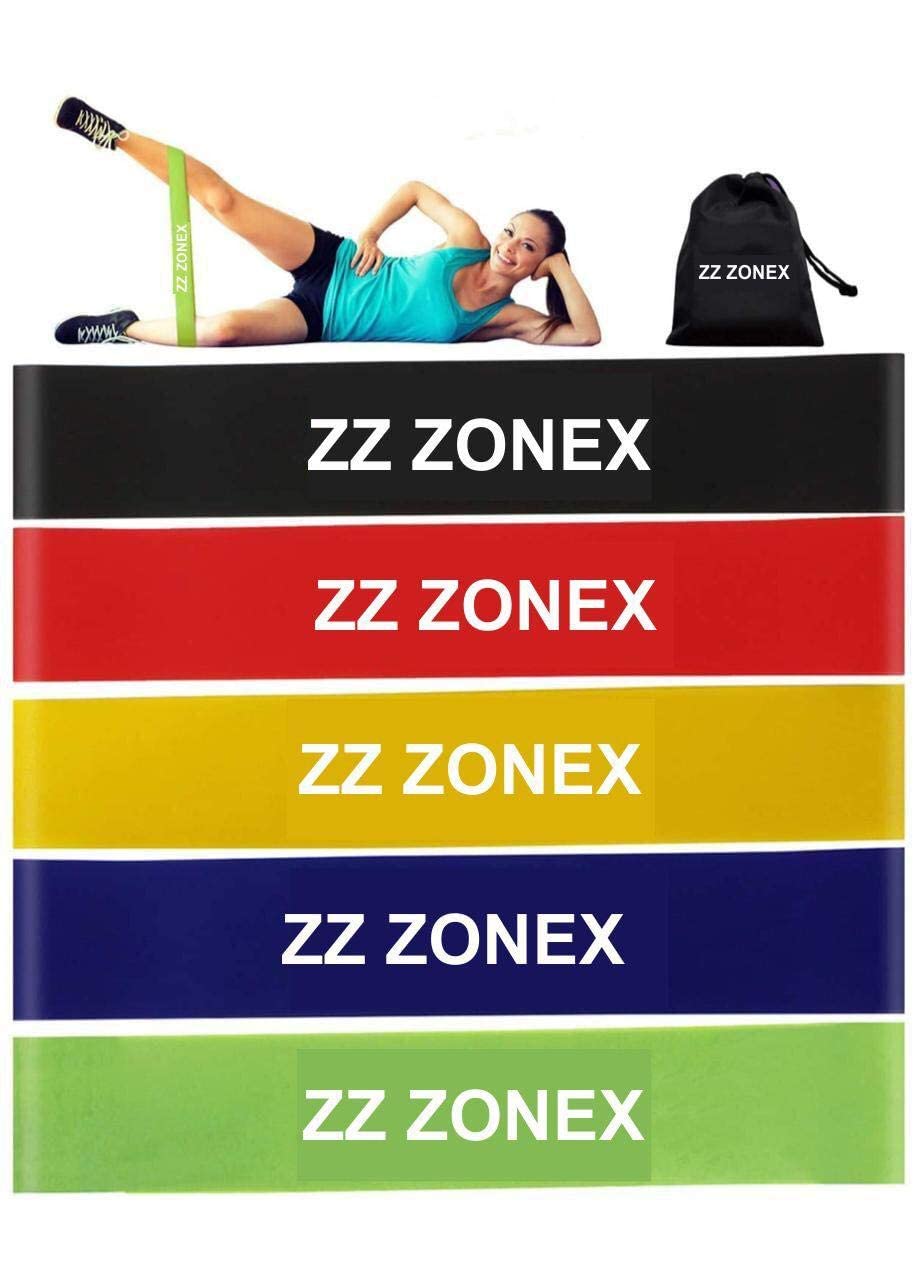 VERAT Rubber Strechable Elastic Resistance Band/Exercise Bands Set | for Recovery, Physical Therapy, Yoga, Pilates, Rehab, Fitness, Strength Training | (Set of 5) (Random Color Shipped) (B09VZ3JMMD) Amazon Price History, Amazon Price Tracker