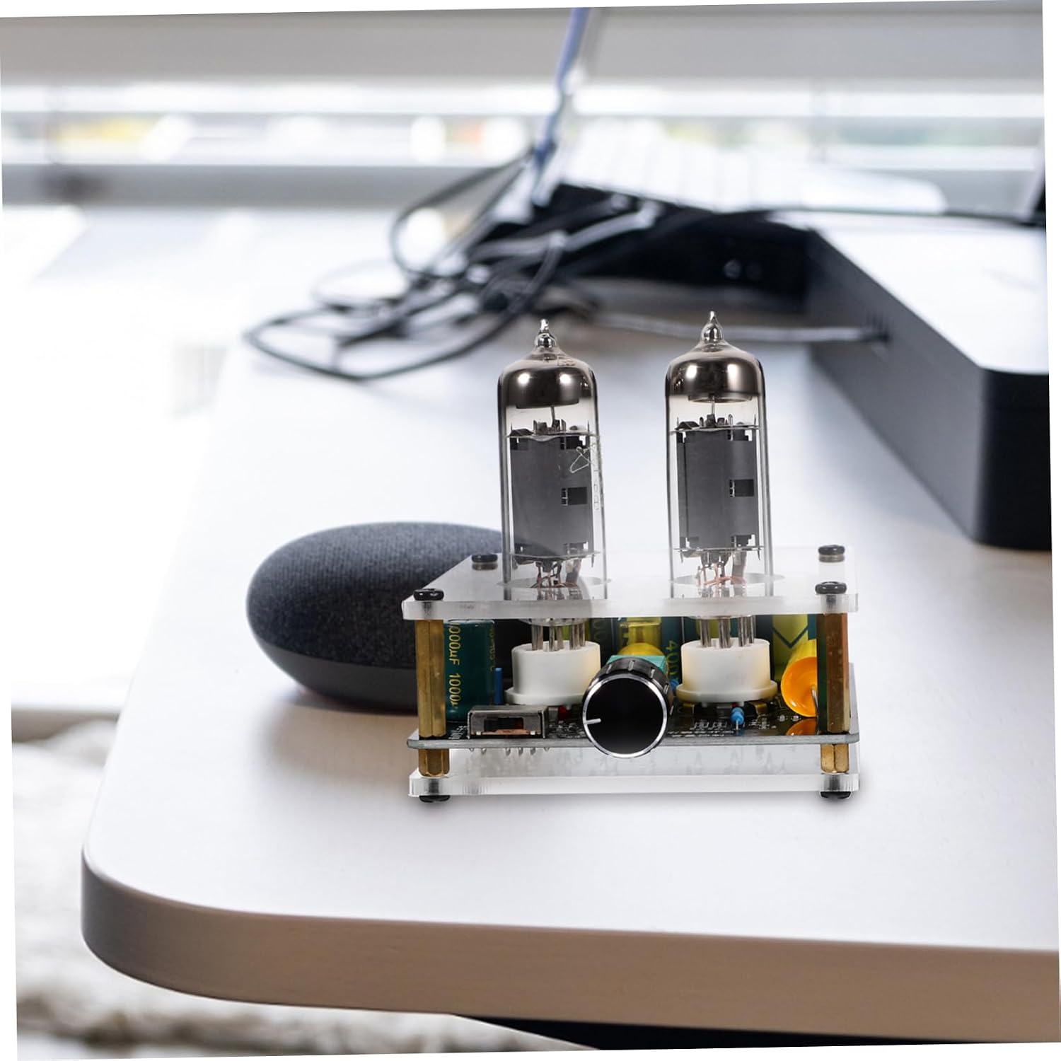 OSALADI Hi-fi Stereo Tube Amplifier DIY Preamp Amplifier Board Vacuum Tube Preamp for Turntable