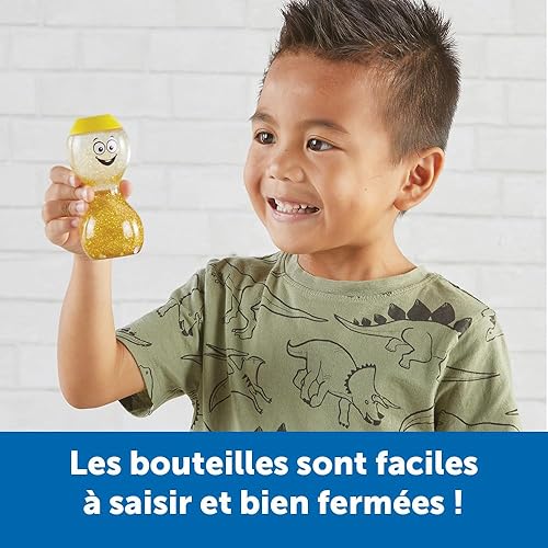 Miniatura 4 de hand2mind Express Your Feelings - Botellas sensoriales, juguetes de terapia de juego y almohadilla de caballete súper pegajosa Post-it, 25 x 30