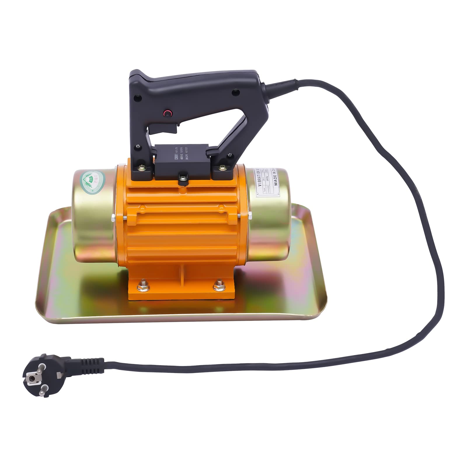 Compressore per calcestruzzo, vibratore piatto per calcestruzzo, 250 W, 3500 giri/min, 200 kg, piccolo vibratore per calcestruzzo, cazzuola in rame puro, vibratore per pavimenti in piastrelle,