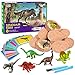 Dig Up Dinosaur Fossil Eggs,Break Open 12 Unique Dinosaur Fossil Eggs and Discover 12 Cute Dinosaurs,Funny Dinosaur Digging Toy for 3 4 5 6 7 8 9-12 Year Old Boys Archaeology Science STEM Gift
