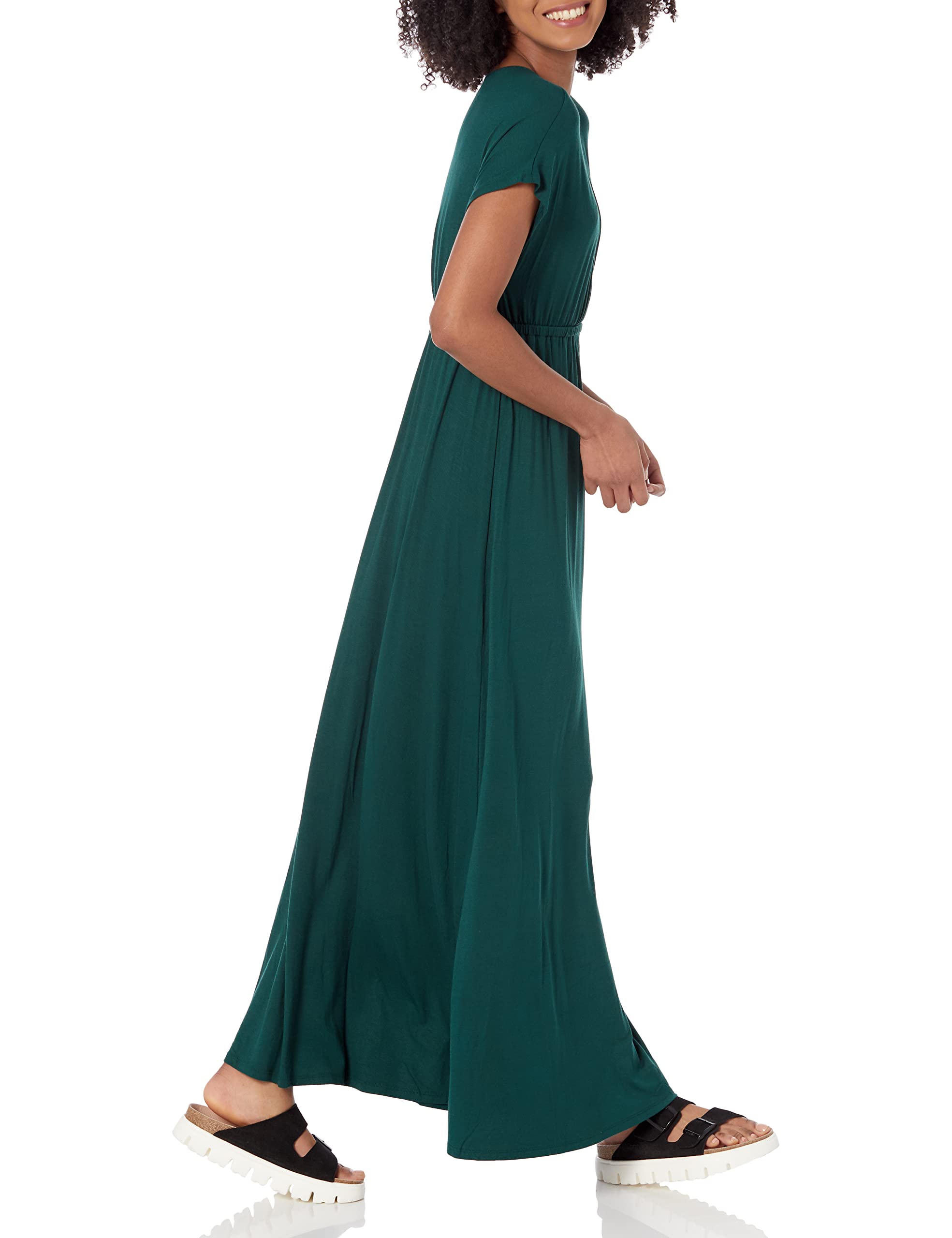 Amazon Essentials Maxi Abito con Vita Stretta (Disponibile in Taglie Forti) Donna