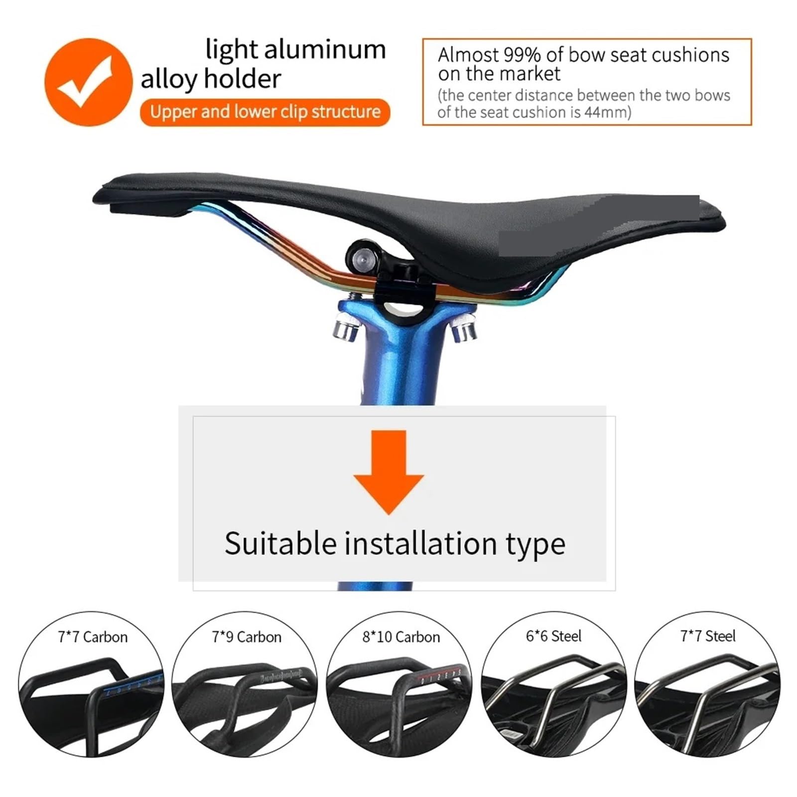 Sattelstütze Kohlefaser-Fahrrad-Sattelstütze, Mountainbike-Sattelstütze, versetztes leichtes Sitzrohr für Bike(272-400mm)