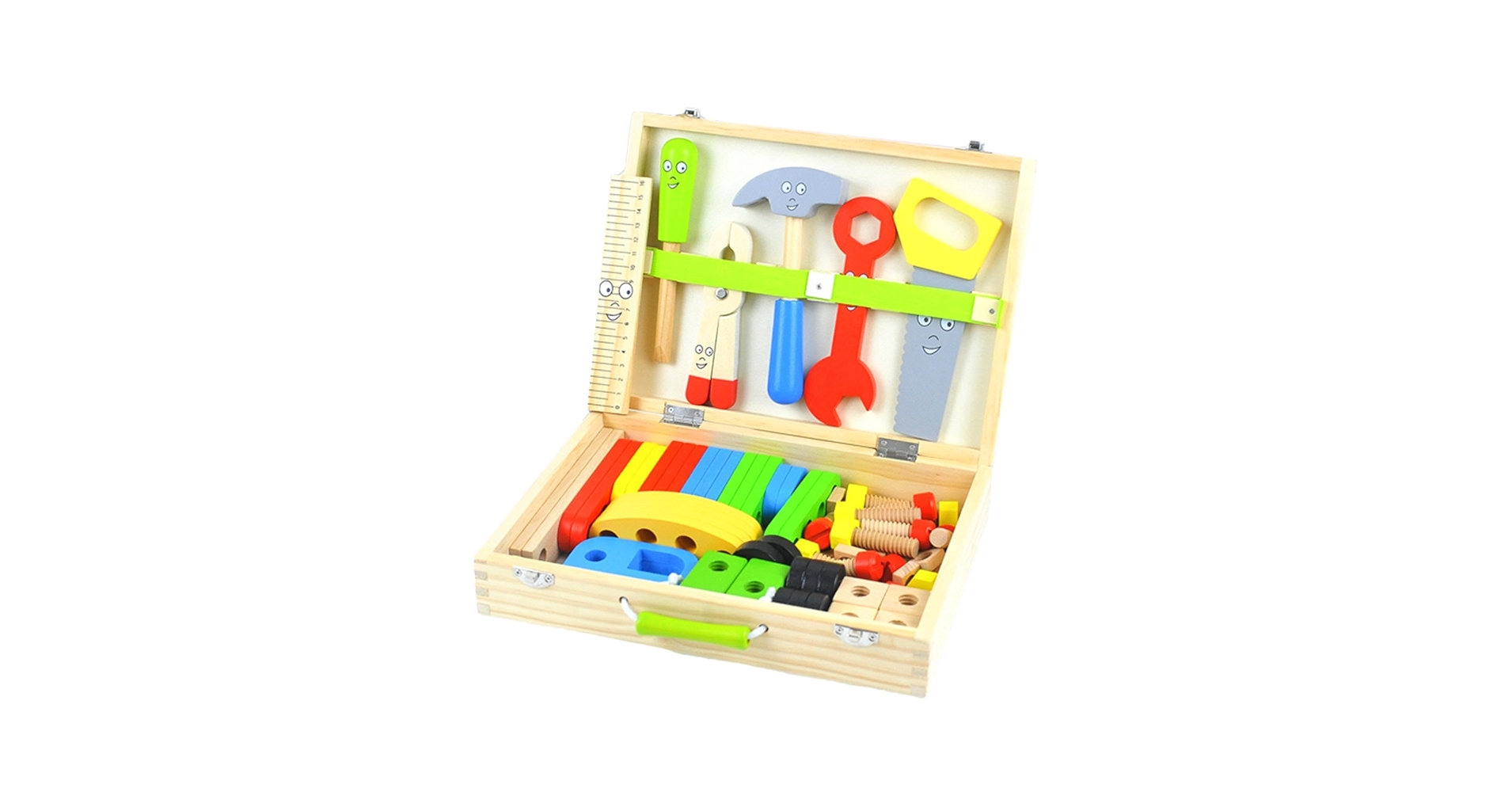 Amazon | 木製工具箱、子供用工具箱 | 69 個のごっこ遊び
