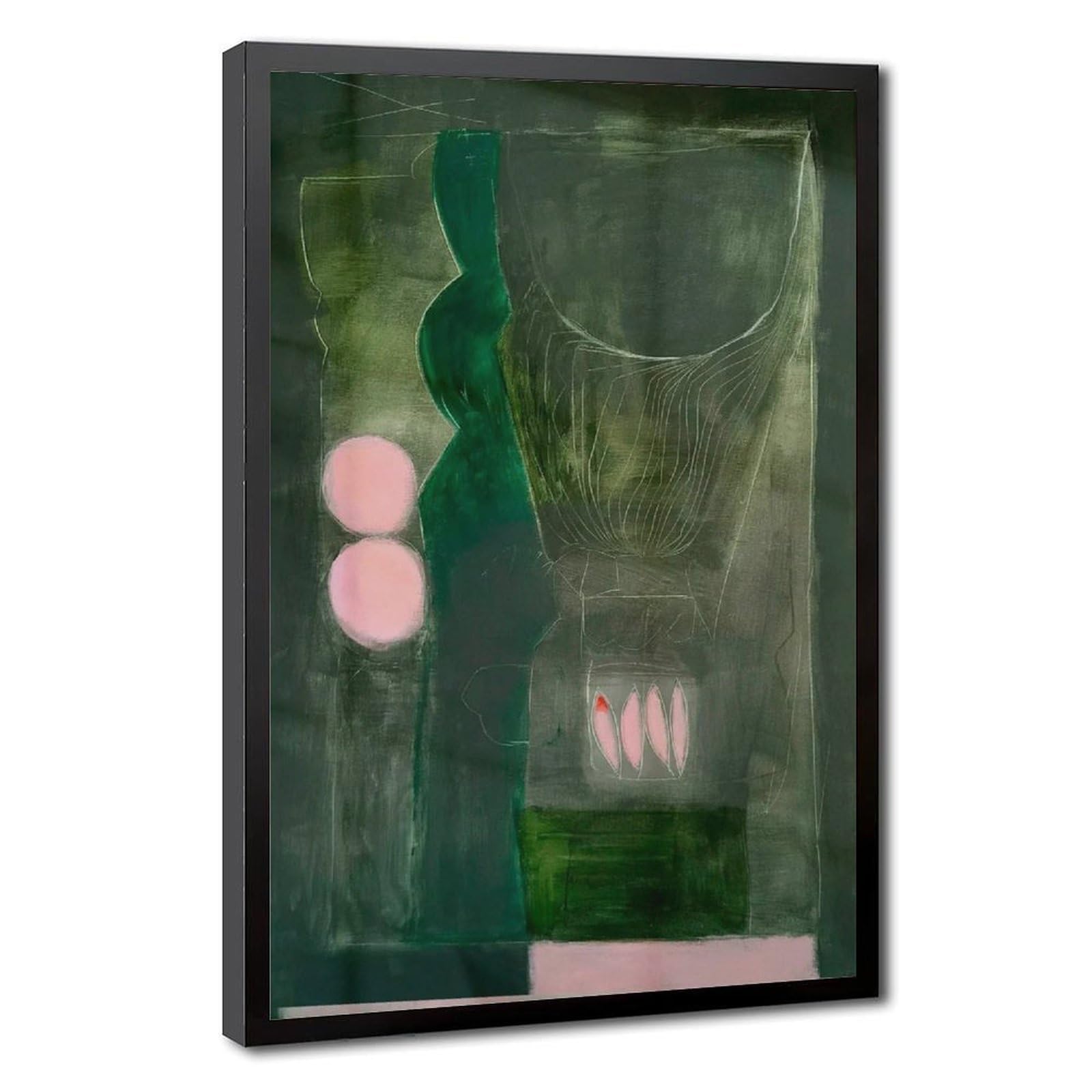 Bareronor Modern Abstract Canvas Poster Bedroom Decor Landscape Office Room Decor Gift 24" L X 36" W