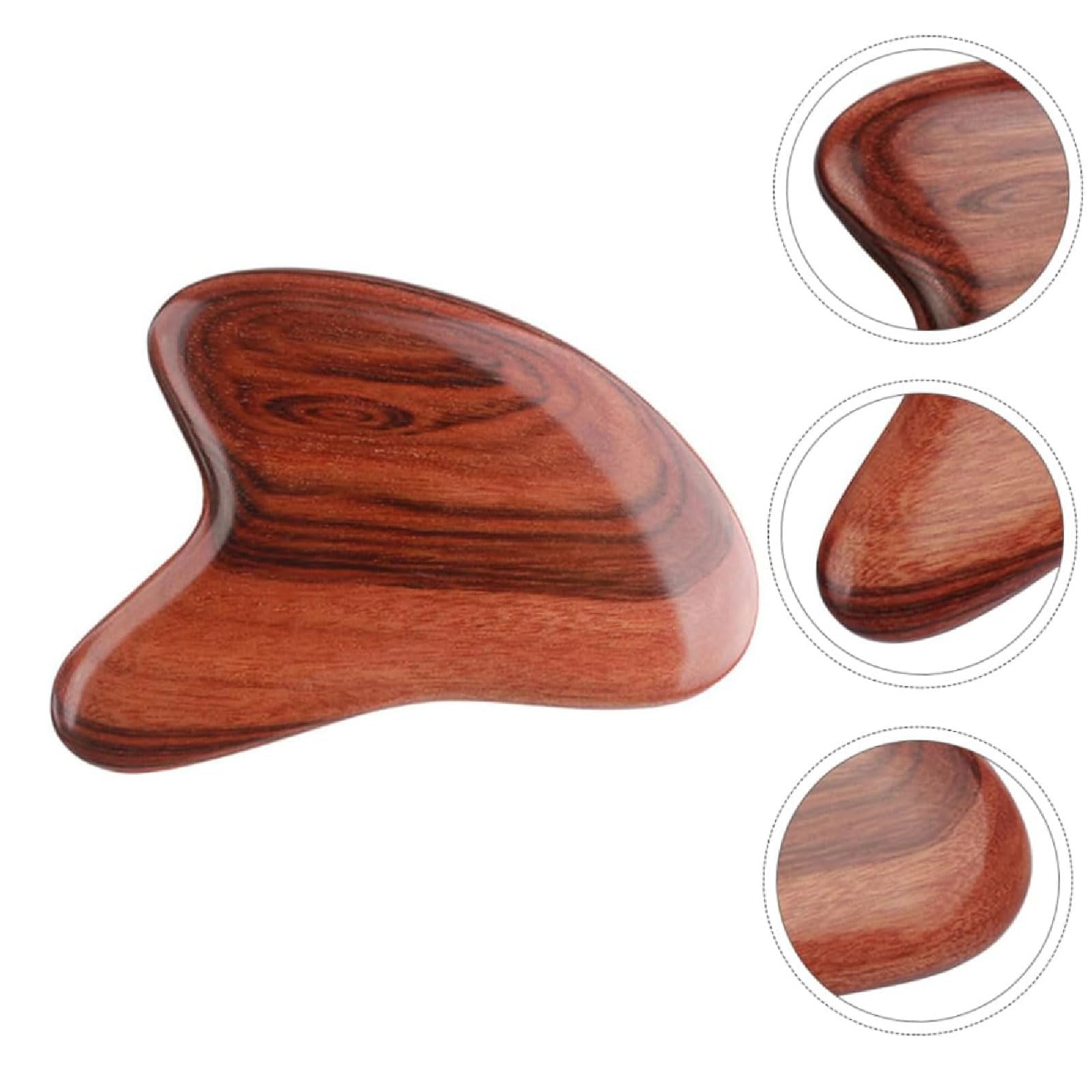 Junta Gua Sha Paquete de 3 Herramientas de Masaje de Tablero Gua Sha de Madera, Rodillo Facial, masajeador de Cuero cabelludo, Cuidado de la Piel Gua Sha Herramientas Gua Sha