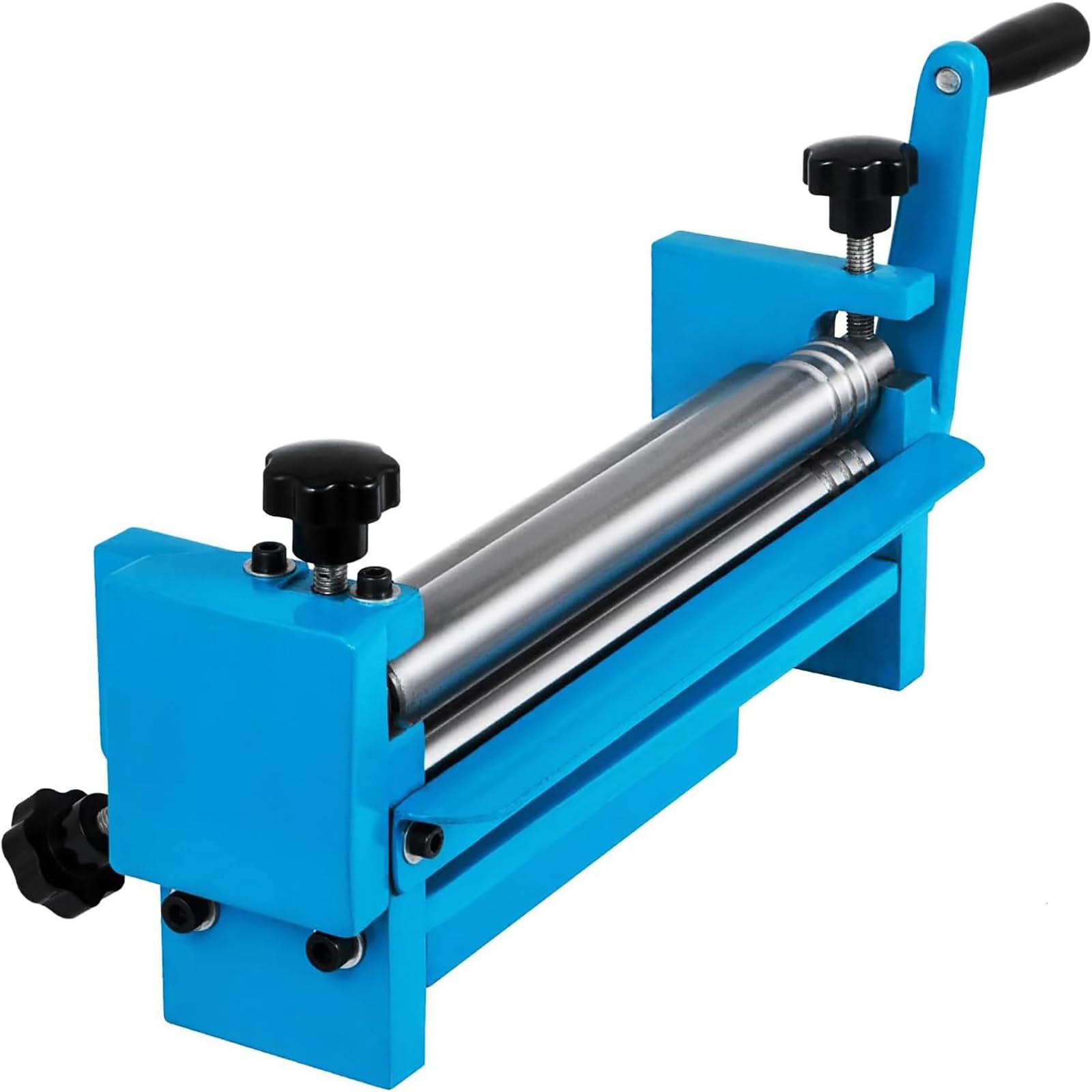 Dobladora de metal, herramienta dobladora de chapa de 3 rodillos con perilla ajustable, ancho máximo 300 mm, diámetro de flexión de 30 mm para talleres