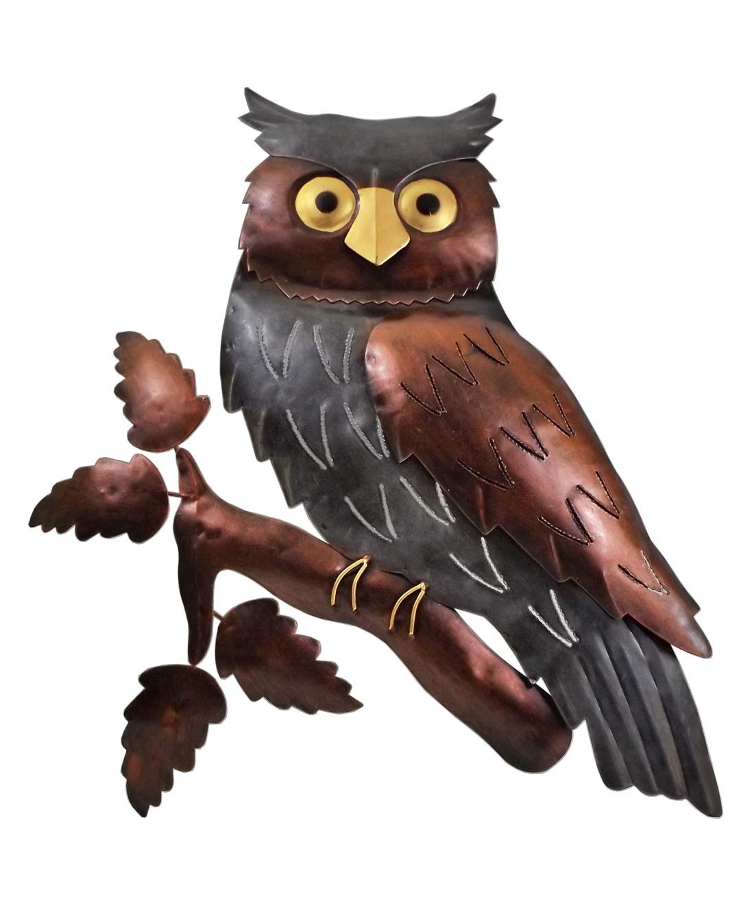 Klp Wanddeko Eule Vogel Ziervogel Metall Deko Bild Tier Figur Wandschmuck Hänger