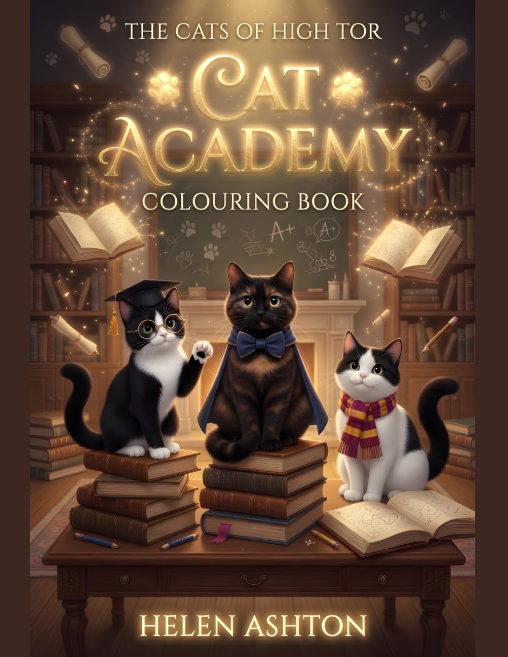 The Cats of High Tor Cat Academy Colouring Book: A funny cat colouring adventure with 30+ school-themed pages to enjoy! (The Cats of High Tor Colouring Collection)
