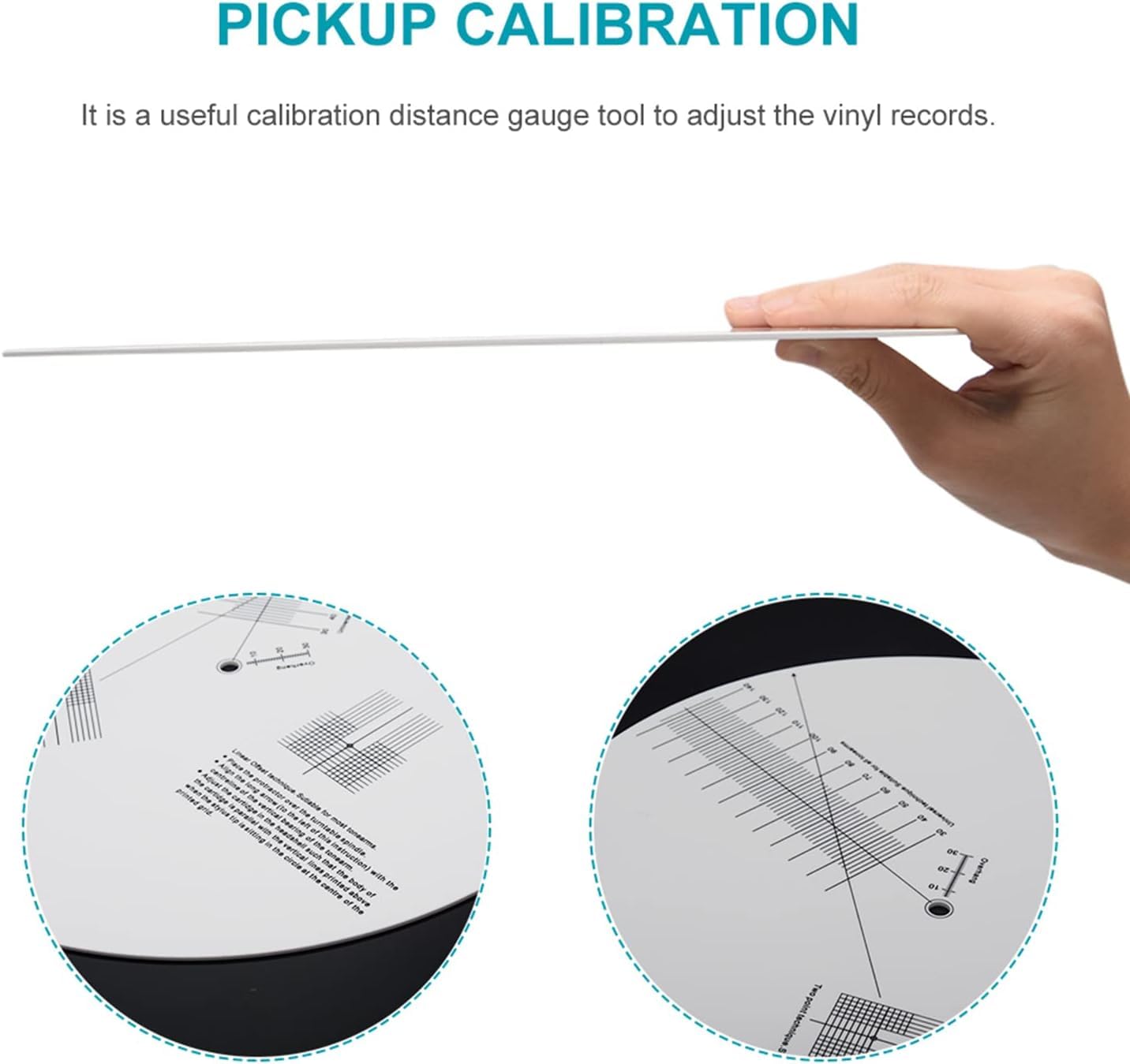Pickup Calibration Distance Gauge Protractor Record Lp Vinyl Turntable Phonograph Phono Cartridge Stylus Alignment G 601099518724675