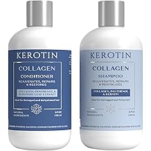 Kerotin Collagen Hair Mask - Hair Treatment Conditioner with Keratin, Collagen, and Vitamin E, Repair Damaged Hair, Prevent Breakage, and Control Frizz. Made in the USA 16 fl oz, 2 units