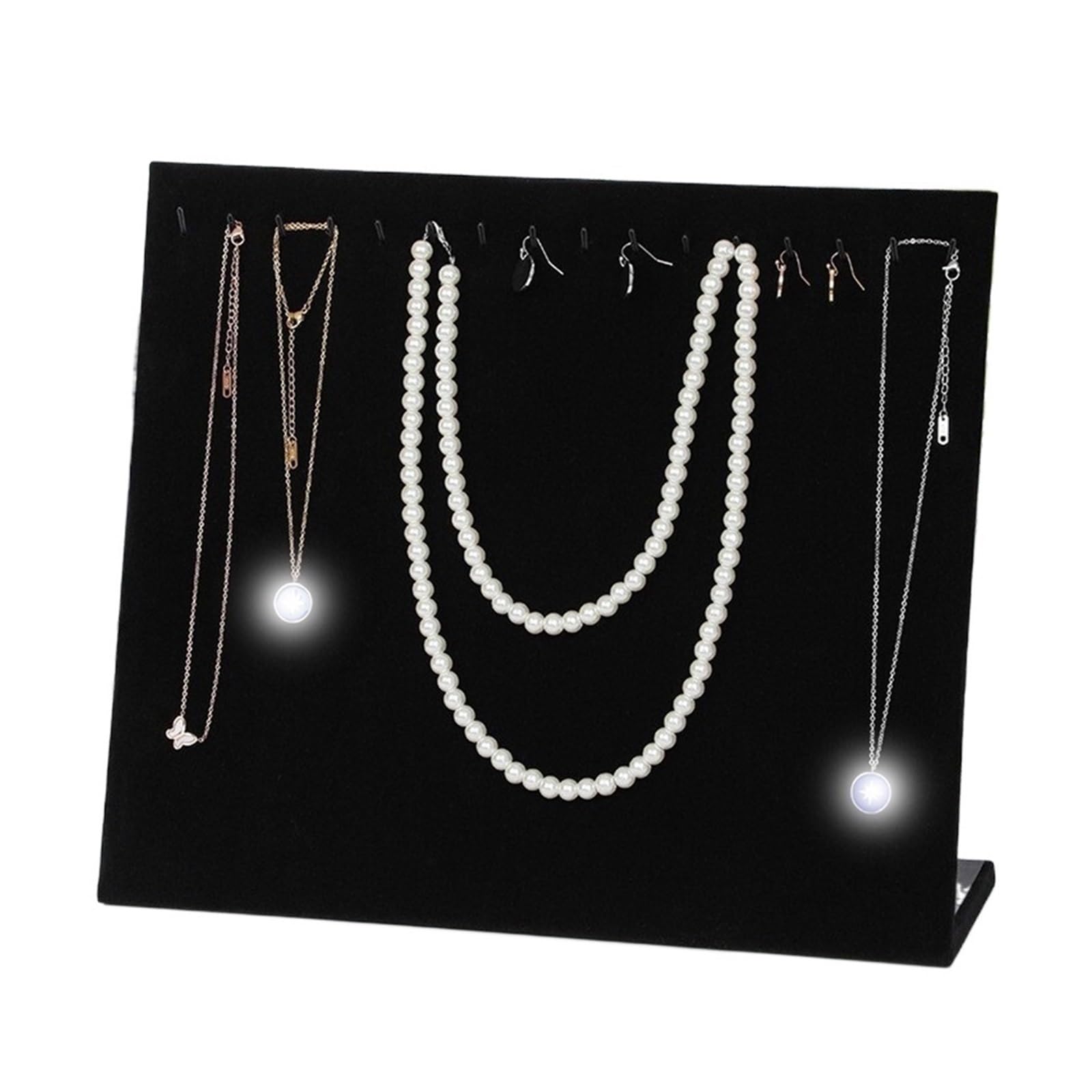 GEK208130 Jewelry Display Stand Flannel Display Stand Jewelry Organizer for Pendants Chains Organizer
