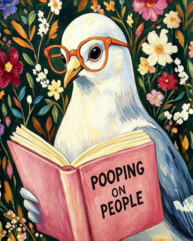 Funny Seagull Paint by Numbers for Adults, DIY Acrylic Painting Craft