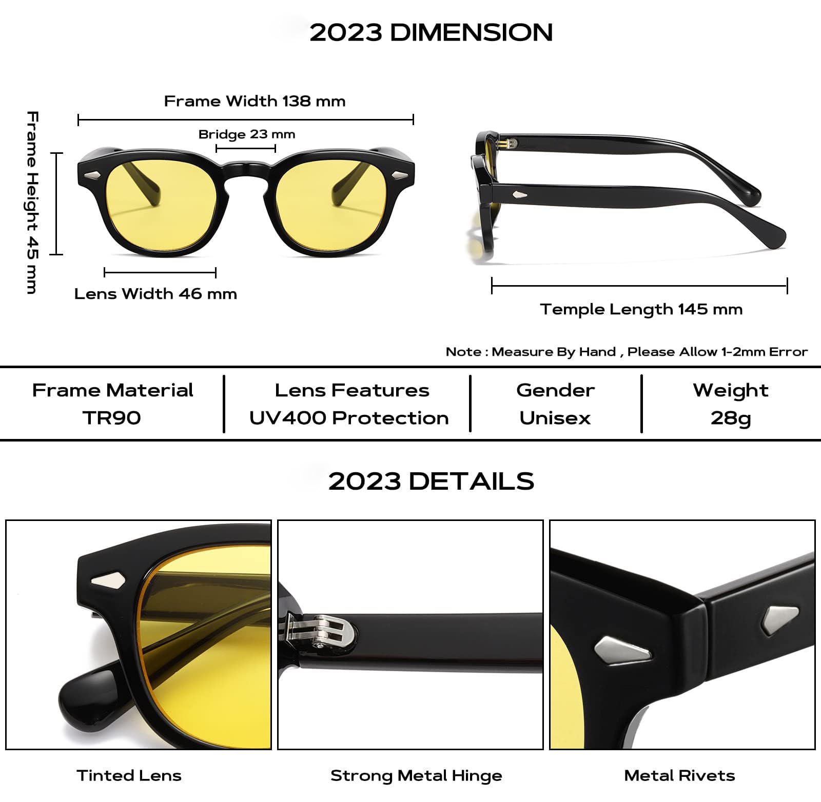 WONAVEHY Occhiali da sole Mens Womens Unisex Retro occhiali da sole per gli uomini donne Pirata Capitano Johnny Depp Stile Vintage Rotondo Stile Occhiali da sole colorati per gli uomini Signore Moda