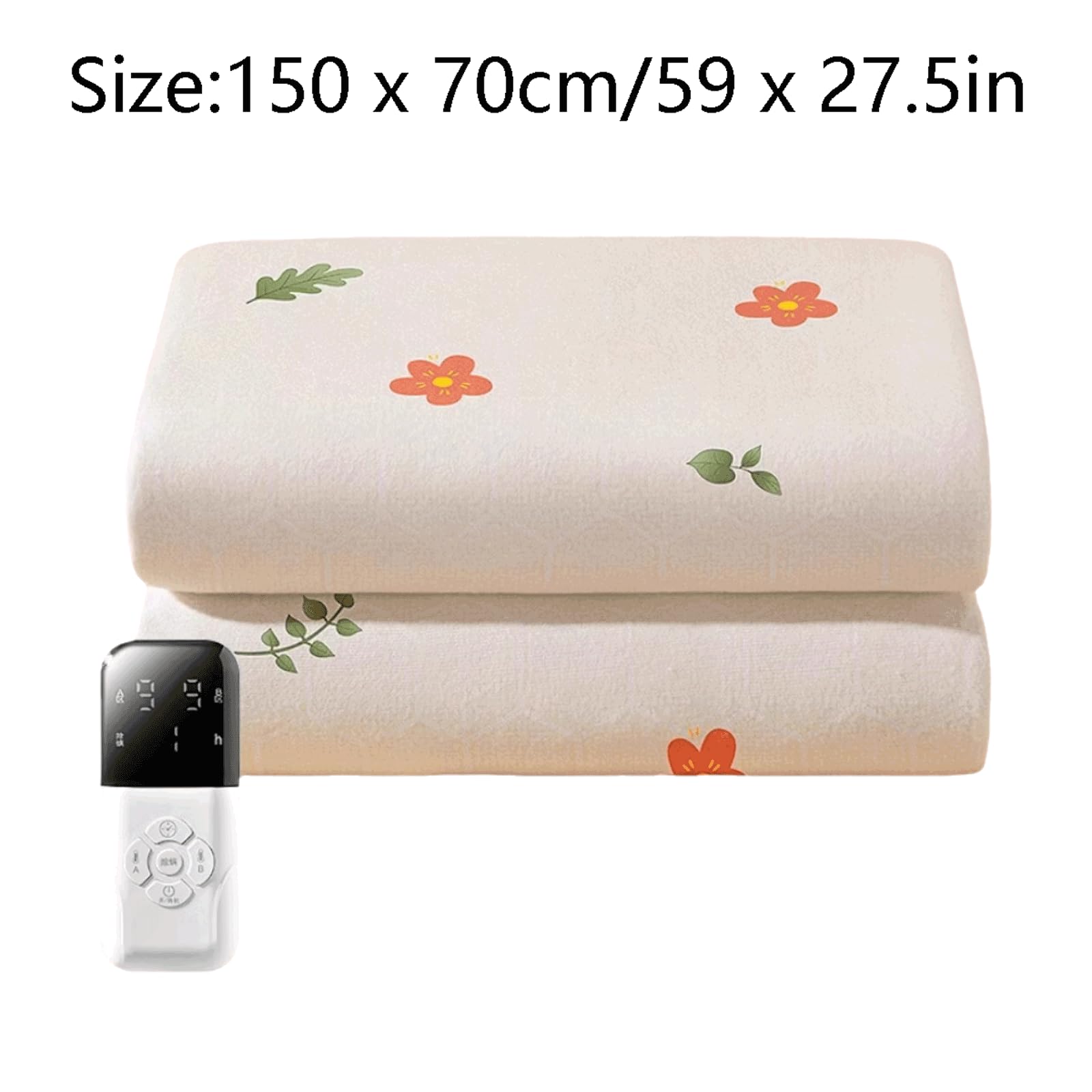 PEKJI Cotton Heated Throw with Automatic Shut-Off Portable Electric Blankets Lightweight Electric Blanket Quick Heating