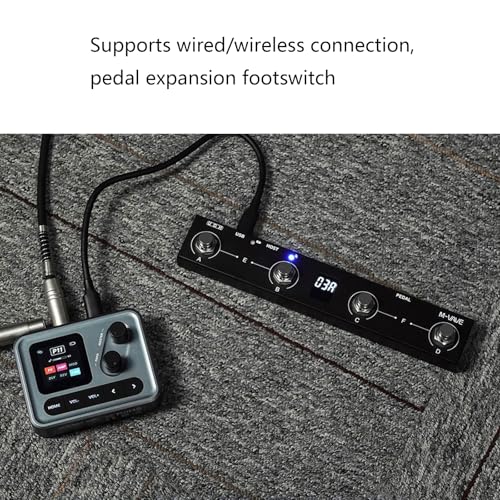 Pédale d'effets compactes avec modélisation et processeur multi-effets ABS pour guitare
