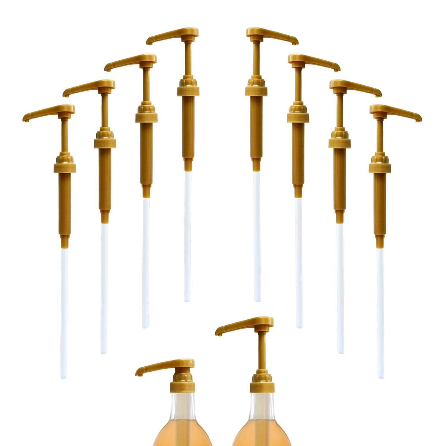 POPMERE Coffee Syrup Pump, 8 Pack Coffee Syrup Pump Dispenser for 750ml/25.4oz Torani, DaVinci, Starbucks, Jordans Skinny Bottles, Ideal for Coffee Bar and Home