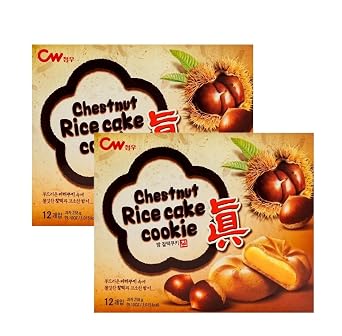 Korean Cookies Style Variety Mochi Assortment [CW] Chungwoo AtoZ Lunch Box - Mom's Love (CW CHESNUT MICHI, Set of 2)