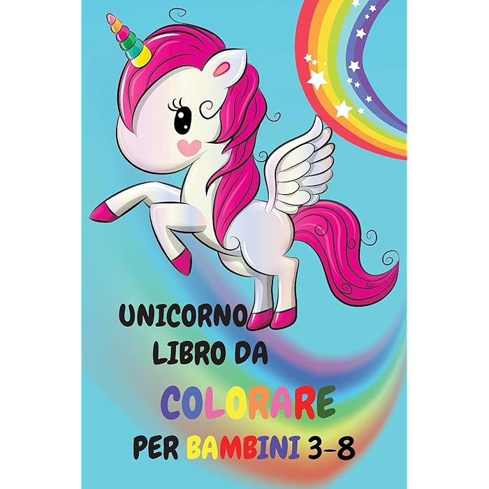 Libro da colorare per bambini Cartoon Happy Cute Boy e pinguino seduto sull'arcobaleno | Vettore