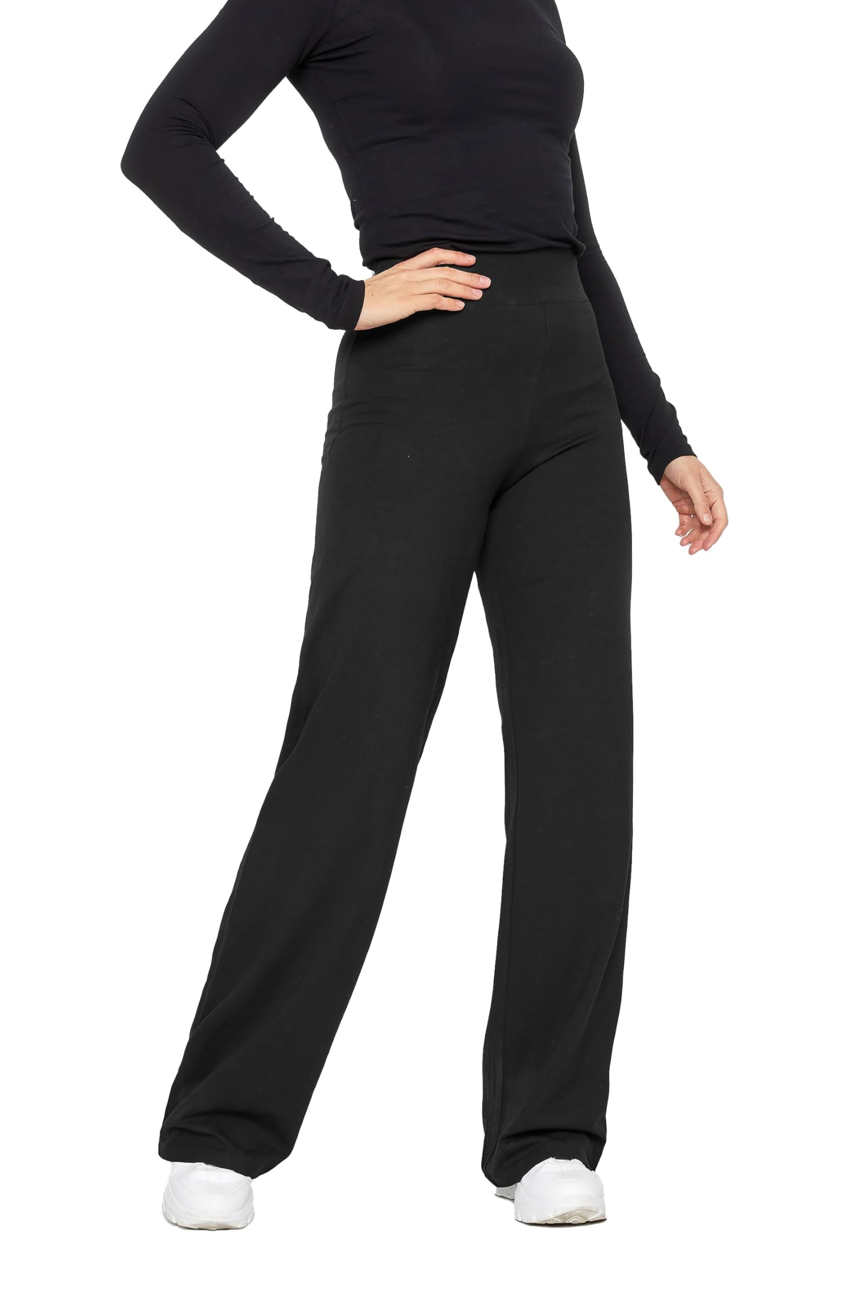 Long Tall Sally - Lts Tall Wide Leg Jersey Yoga Pants - Women's