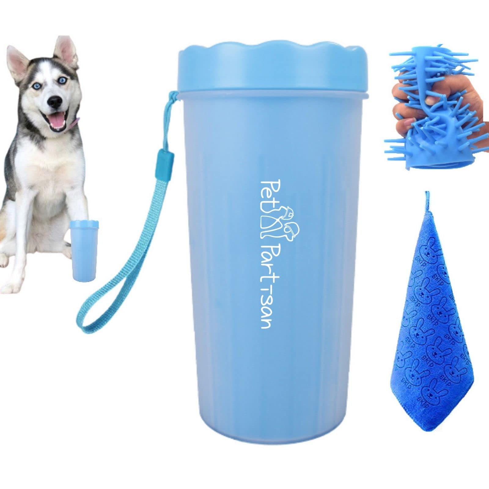 Pet Partisan Dog Paw Cleaner, Paw Cleaner for Dogs with QuickDrying