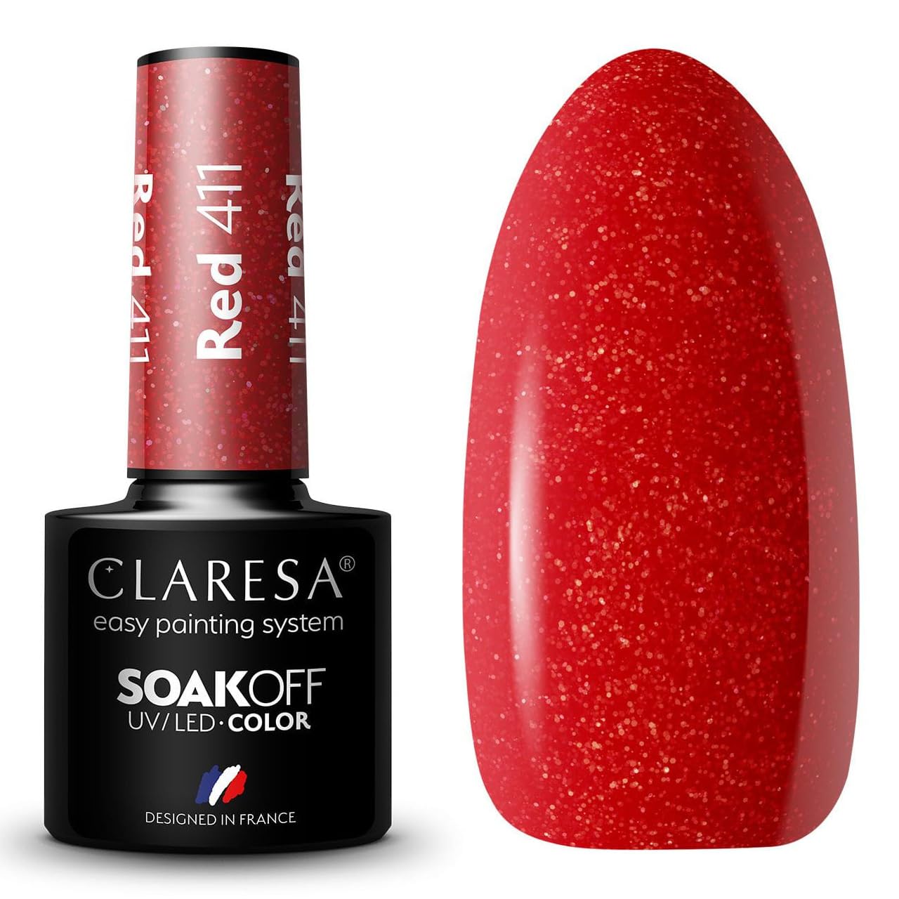 Claresa - 411 RED UV Nail Polish 5 ml