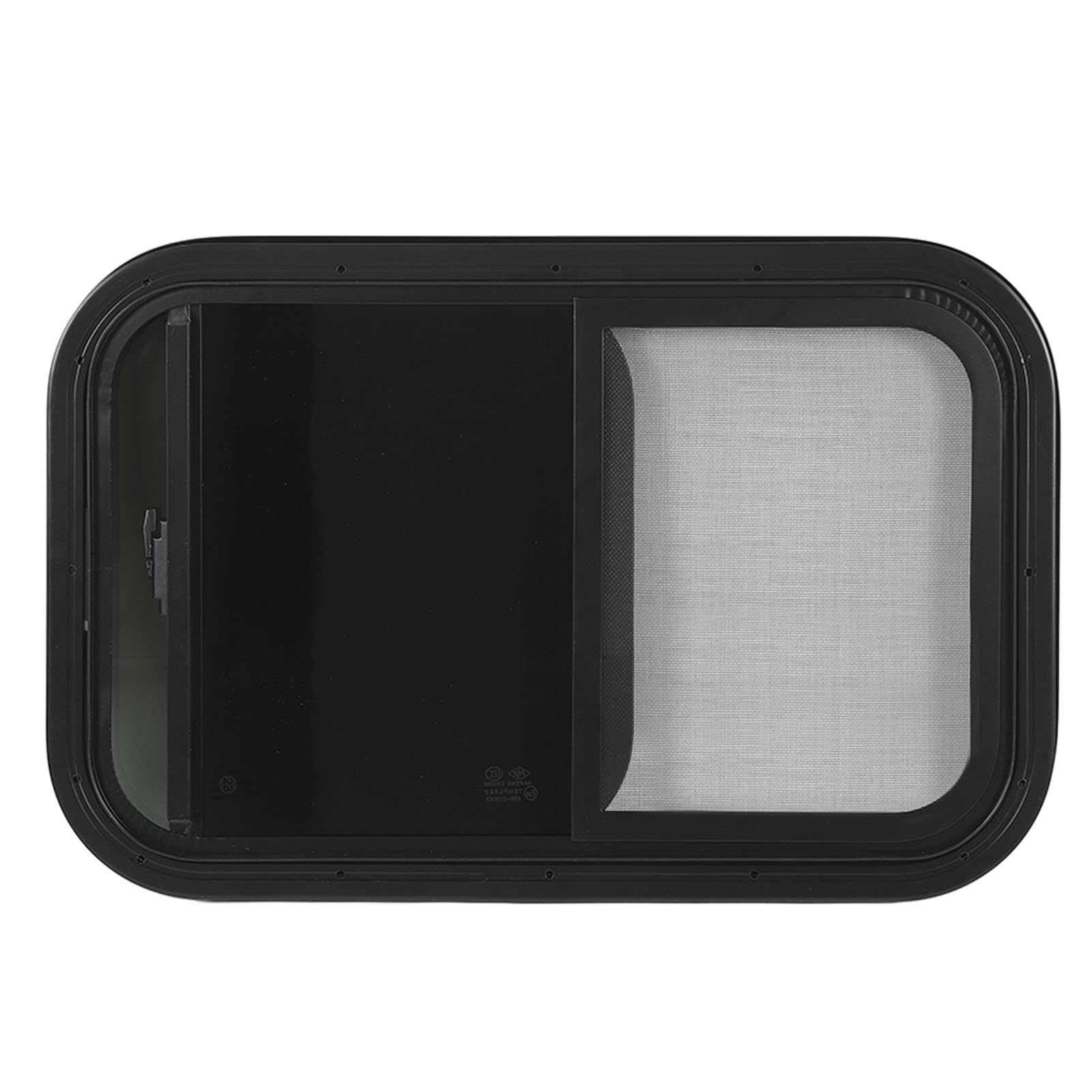 Ausla Fenêtre Coulissante pour Camping-Car, Cadre en Aluminium et Verre trempé, 700x350mm, pour Camping-Cars et Remorques (pour Une épaisseur de paroi de 26 à 31 mm/1)