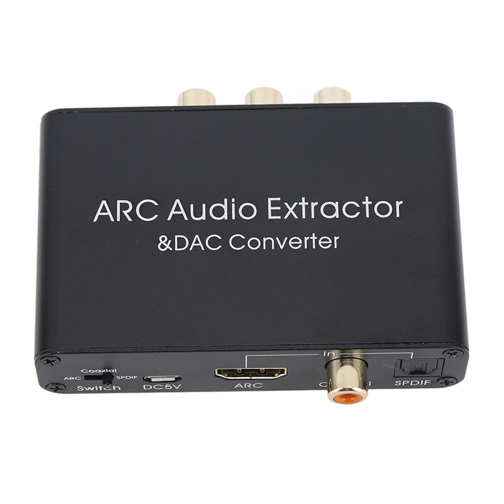Convertitore Audio Digitale-analogico DAC, Uscita Cuffie Coassiale Ottica ARC a 3,5 Mm con Controllo del Volume, per Estrattore Audio TV 192 KHz 5.1