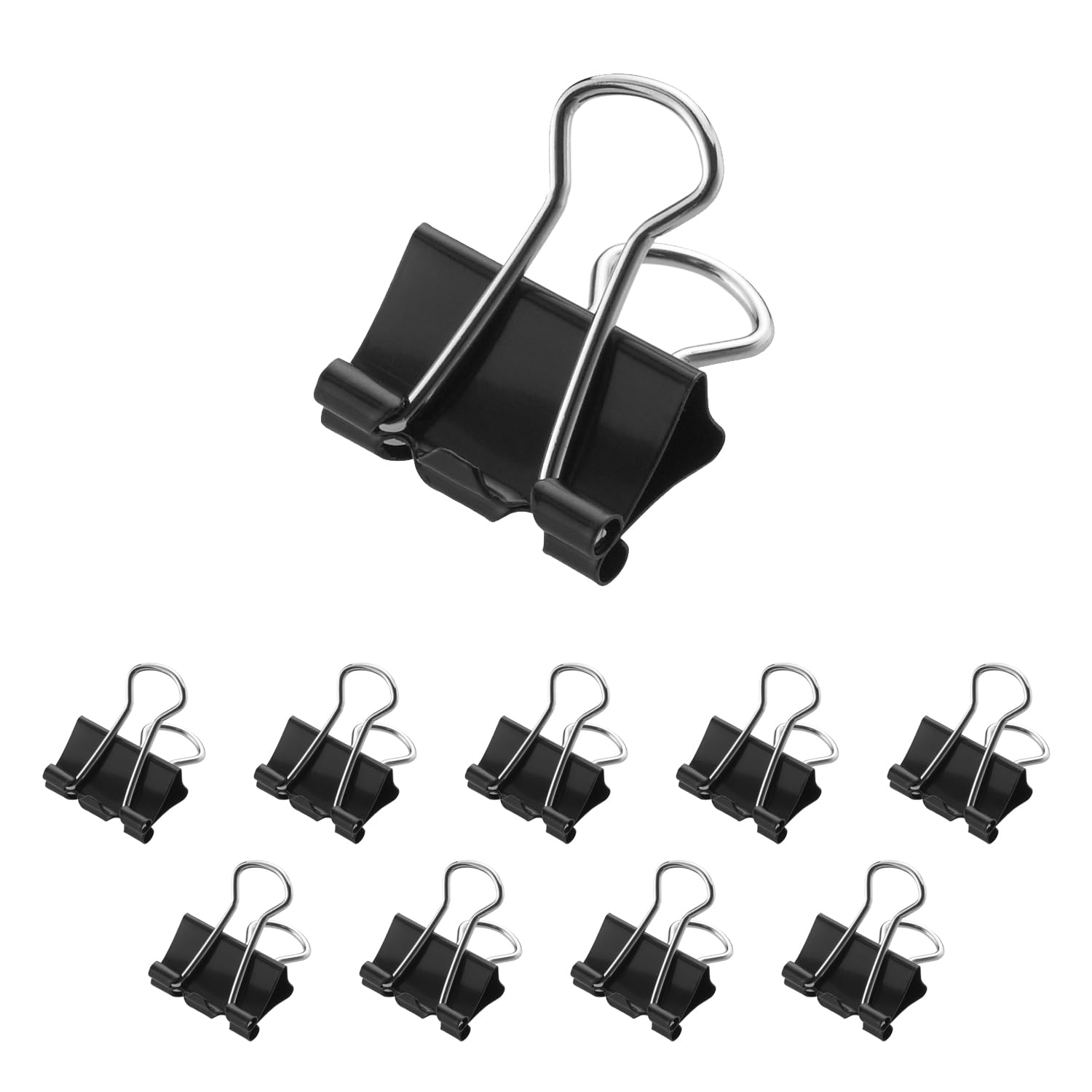 Westcott E-10710 00 - Clips plegables (12 unidades, 15 mm, 12 unidades, metal para documentos, resistentes y reutilizables)