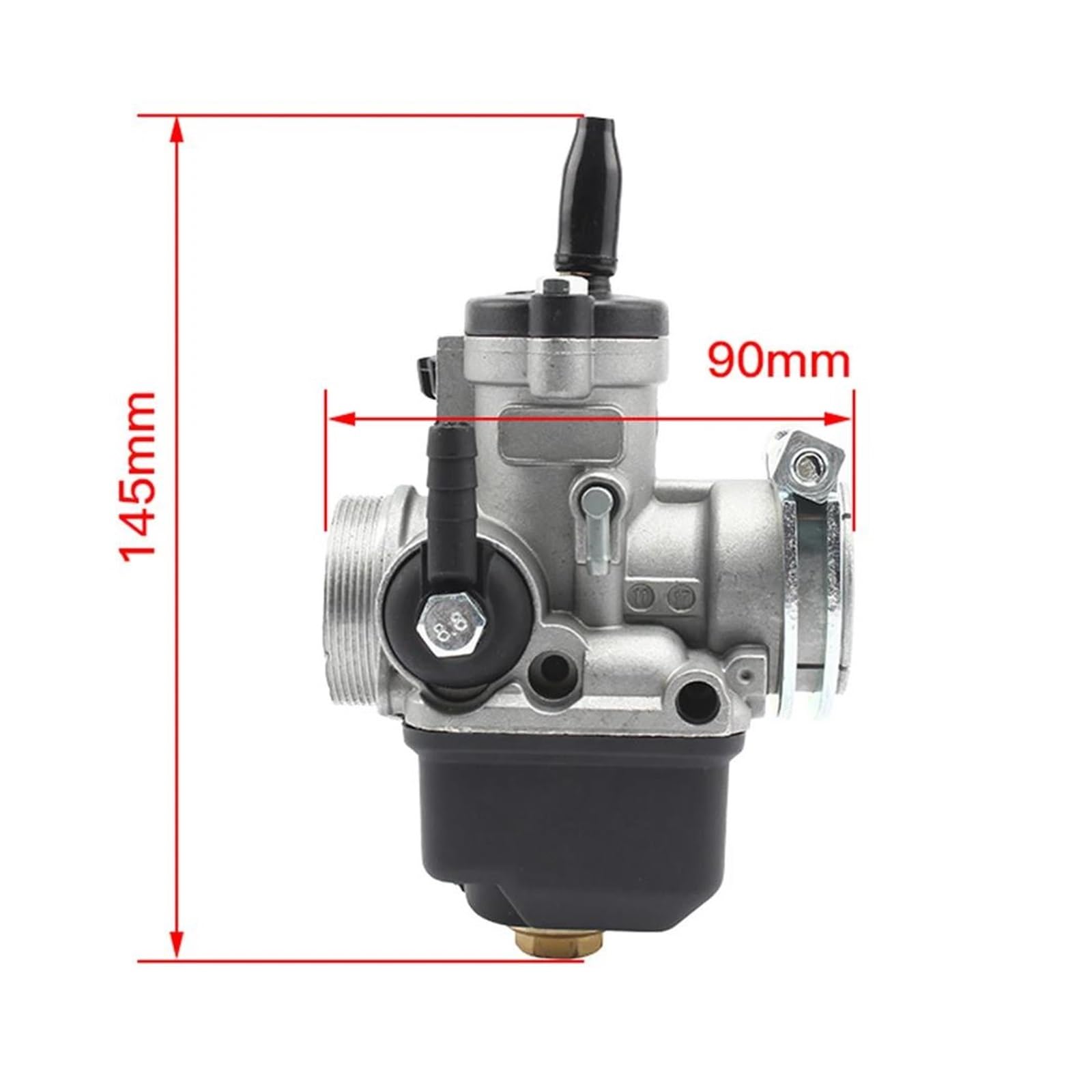 Come installare un carburatore Pz27cc 150cc 200cc Atv Go Kart Dirt Bike 250mm Carb con vaschetta