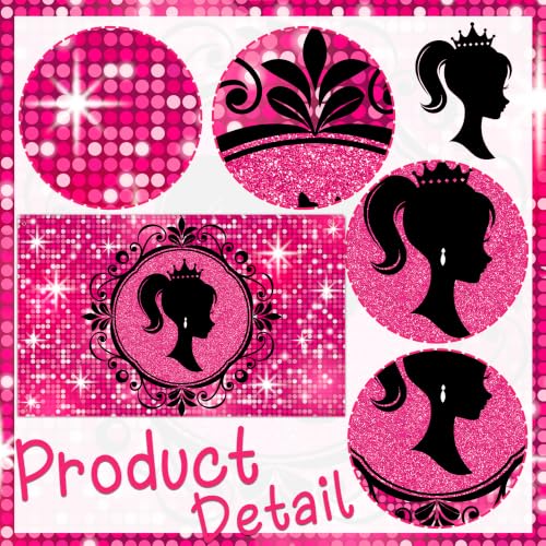 Banner fondo princesa rosa 70.1 x 43.3 pulgadas miniatura 3