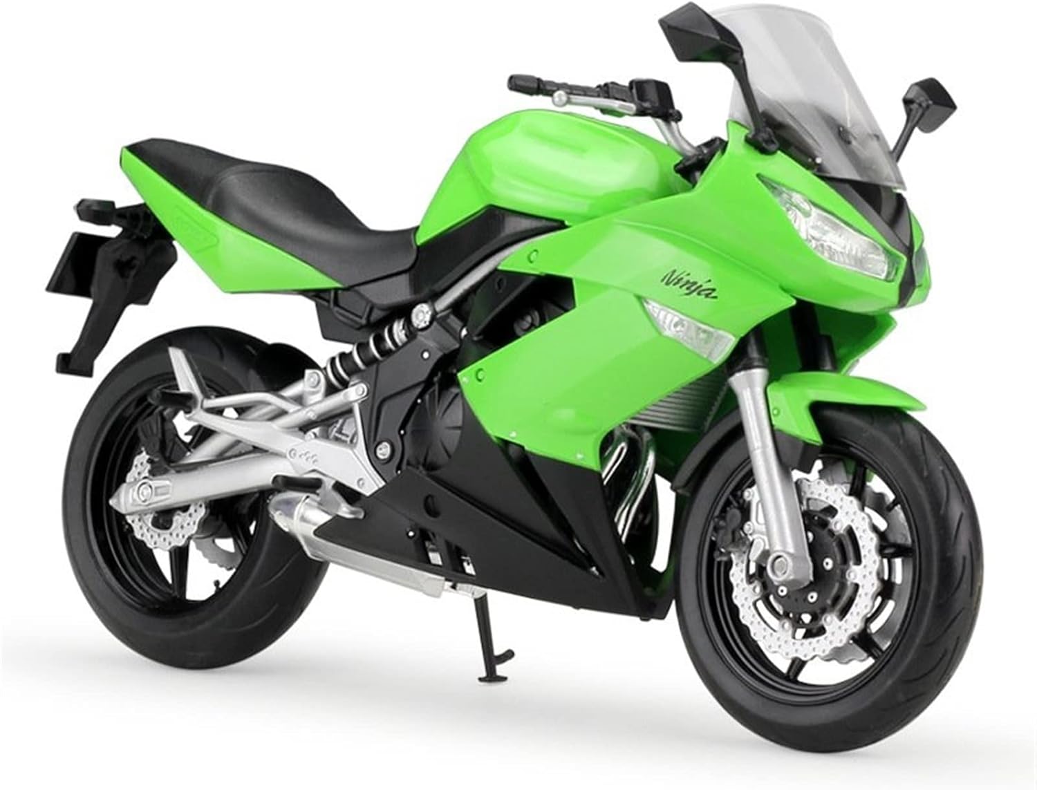 HTASFCI Motorcycle Model for Honda CB500F, CBR 1000RR, 1:10 Static Die-Casting Car Series Motorcycle Model Simulation Car Dirt Bike Racing Replica Men's Gifts(Ninja 650R)