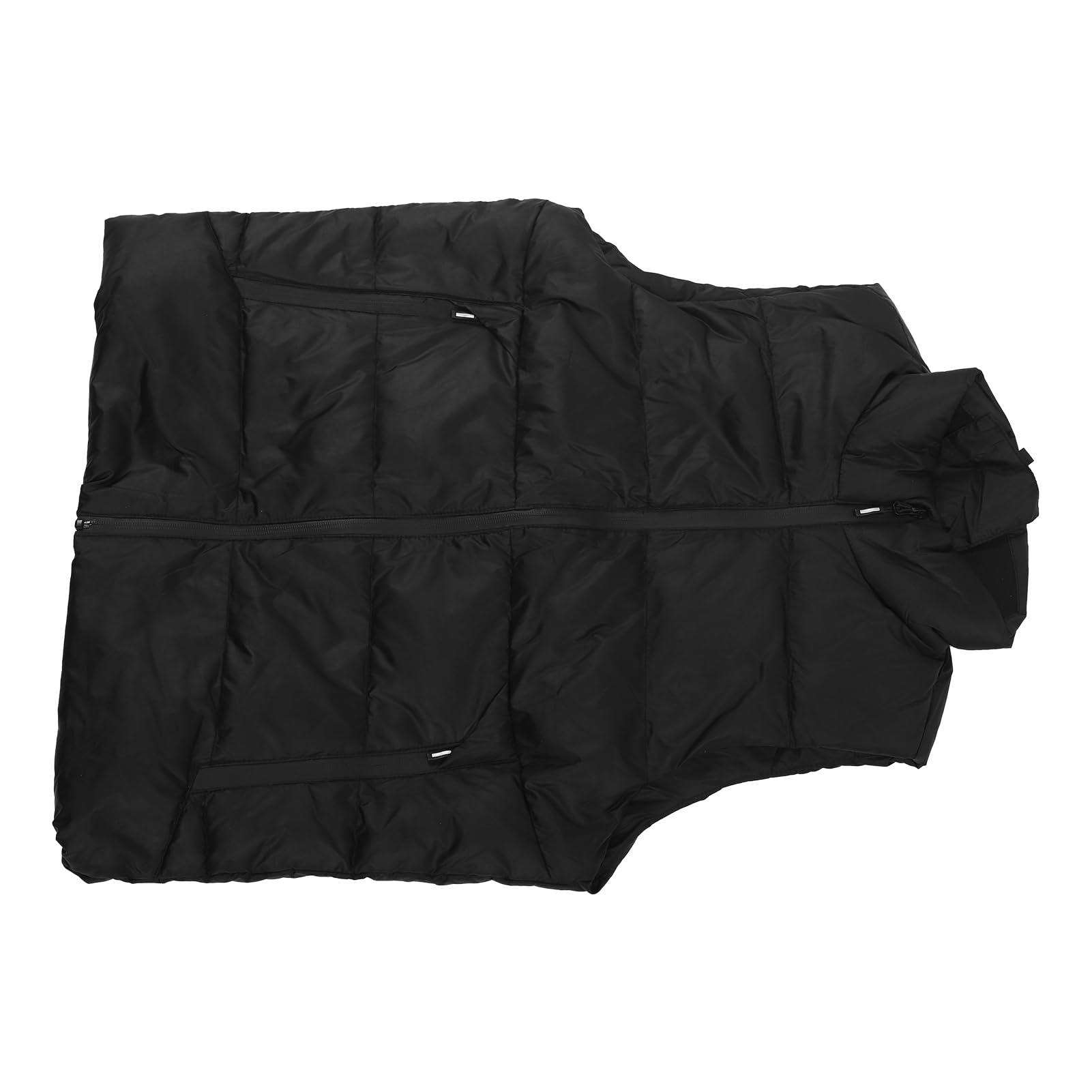 Chaleco calefactado para hombre, chaleco térmico eléctrico USB suave, cable de calefacción de fibra de carbono, negro, control de temperatura inteligente de 3 temperaturas para esquí y pesca (L)
