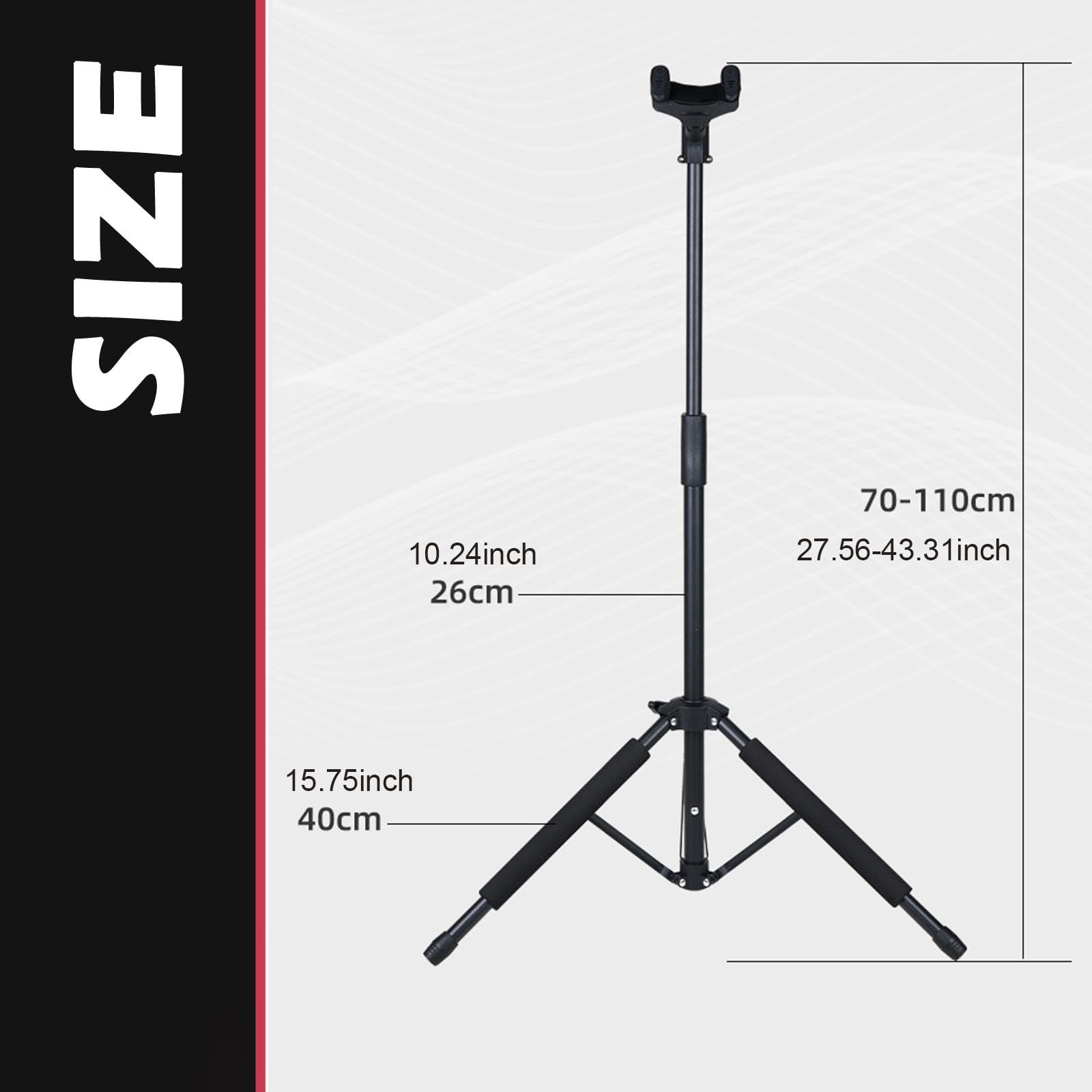 Harilla Soporte para Guitarra, Soporte para Guitarra Acústica, Guitarras Colgantes, Soporte de Suelo, Soporte para Instrumentos para Y Bajistas, Re