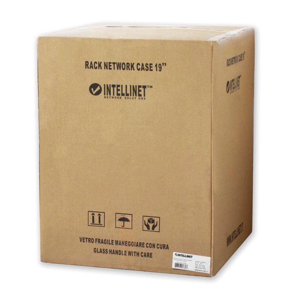 INTELLINET I-CASE EW-2020BK - Armadio Rack 19'' a muro 20 unità sezione unica prof. 600mm Nero