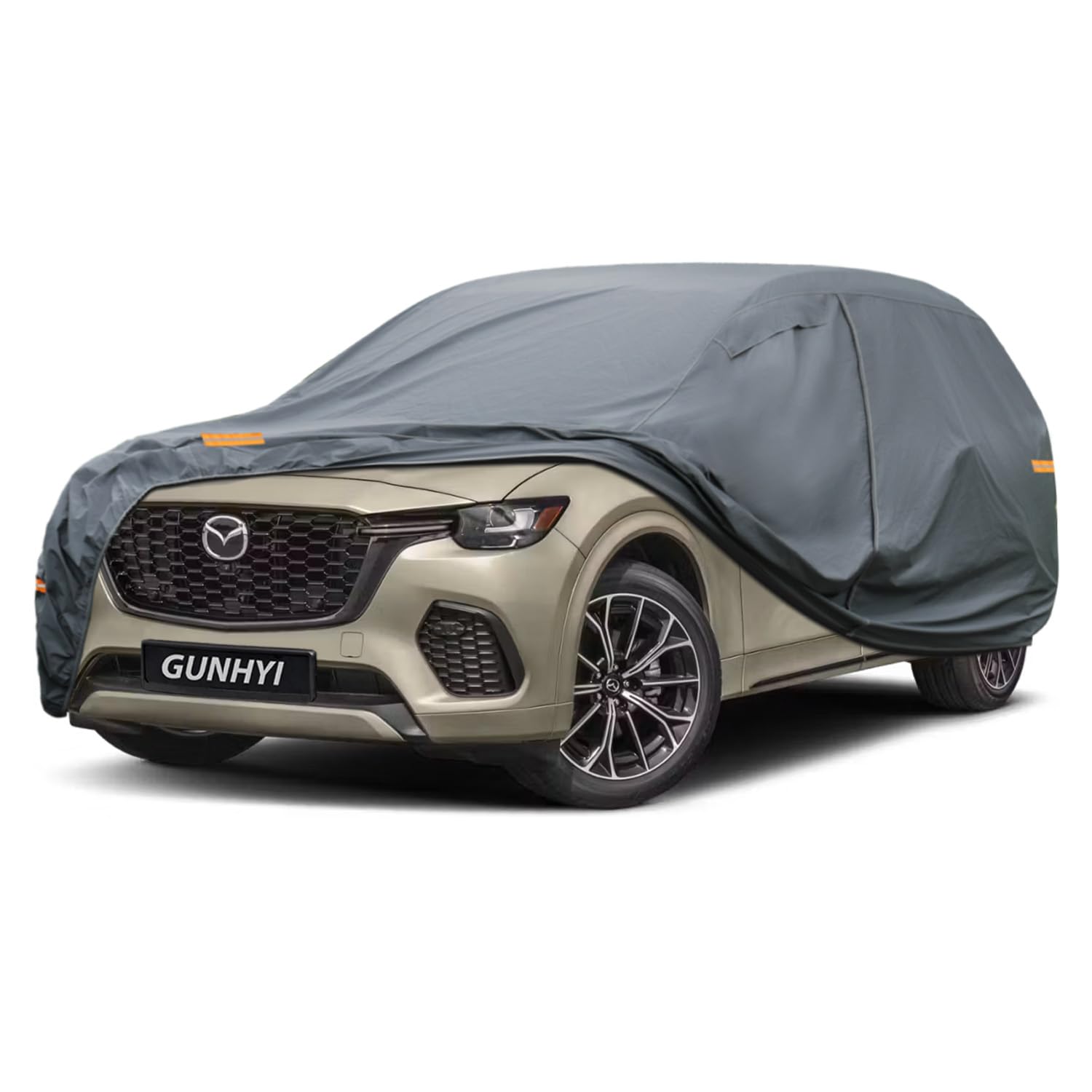 GUNHYI Premium Car Cover Custom Fit Mazda CX-70 (2024-2026), 16 Layers Heavy Duty Car Cover Waterproof All Weather with Zipper Door for Sun Rain Snow Dust Uv Protection